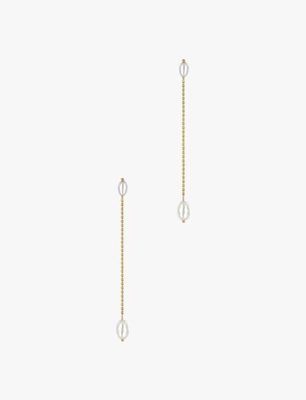 Long Pearl Shower Earrings